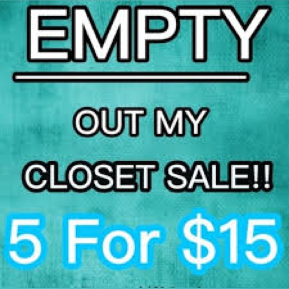 NEW MARKDOWNS Items priced $10 and under bundle 5/$15